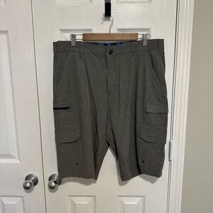 Men's Gray Cargo Shorts